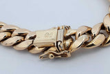 10k Yellow Gold Cuban Link Bracelet 22.5 Grams 9 Inch Eb0626llxzdu