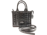 Marc Jacobs The Croc Embossed Black Micro Tote Bag Sd0726lzxdu