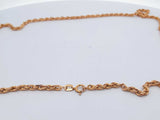 14k Yellow Gold 3.5 Grams Rope Chain 18 Inches Aa0426ozxsa