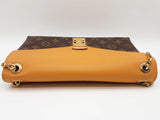 Louis Vuitton Pallas Saffron Yellow Leather Monogram Shoulder Bag Do0625llxzde