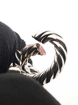 David Yurman Cable Bracelet In 925 Silver & Ceramic 39.3g 7 Inch Fw1026oxzdu