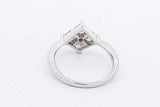0.92cttw Princess Cut Diamond Ring 18k White Gold 3.5 Grams Size 7 Eb0826ixzsa