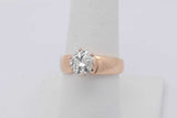 1.05ctw Diamond Solitaire Ring 14k Yellow Gold 6.2 Grams Size 7.25 Eb0325lsxzsa