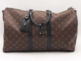 Louis Vuitton Monogram Keepall 45 Macassar Bandouliere Brown Aa1125lwcrsa