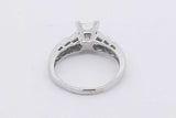 1.0ctw Princess Cut Diamond Ring In 14k White Gold 5 Grams Size 9 Eb0625lszxsa
