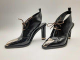 Louis Vuitton Black Patent Leather Headline Heels Size 40 Fw1124oorde