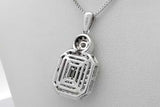 10k White Gold Diamond Pendant & 14k White Gold Chain 6.8 Grams 22 Inch Eb0926rrxsa