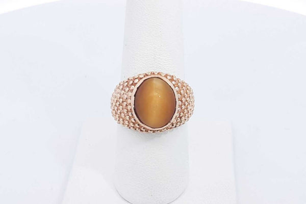 10k Yellow Gold Ring With Stone Size 7.75 9.5 Grams Eb0324lpxsa