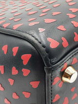 Christian Dior "I Love Paris" Medium Lady Dior Bag In Navy Leather Fw0926lwxzdu