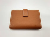 Hermes Gold Brown Epsom Leather Gold Hardware Card Holder Wallet Do0623lrxzde