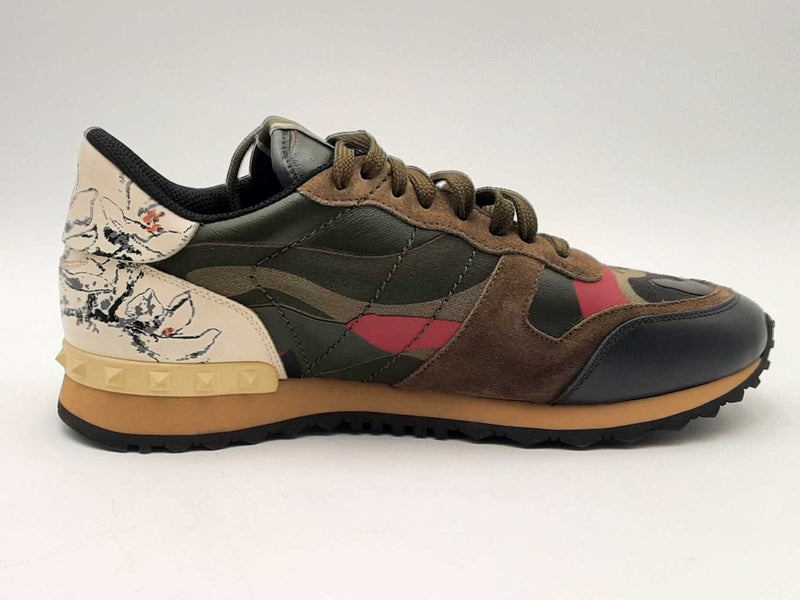 Valentino Rockrunner Rockstud Camo Shoes Size 42.5 Aa1125ersa