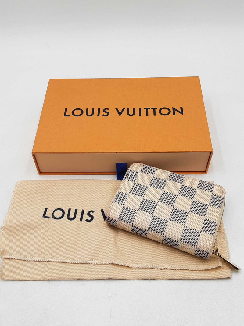 Louis Vuitton Damier Azure Zippy Coin Purse Wallet Eb1125lrxdu