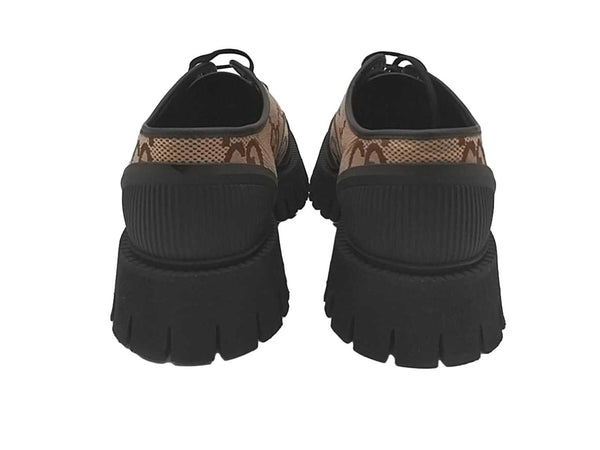 Gucci Canvas Derby Beige / Tan Jg1212lrzmia