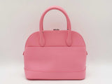 Balenciaga Small Logo Ville Top Handle Bag In Pink Grained Leather Fw0925rzxdu