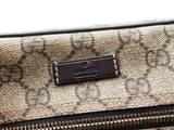 Gucci Flat Messenger Bag In Beige & Ebony Gg Supreme Coated Canvas Fw0826oxzdu