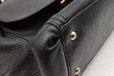Mcm Black Leather Flap Top Handle Crossbody Satchel Bag Eb0926lxzsa