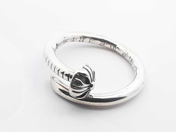 0.925 Sterling Silver 5.0g Nail Ring Size 8.5 Lh0724lorde