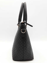 Gucci Microguccissima Black Leather Tote Bag Eb0726prxsa