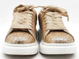 Alexander Mcqueen Oversided Sneaker Gold Size 38 Aa0926lwzsa