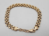 10k Yellow Gold 7.6g Hollow Rolex Style Bracelet 7.25 In Do1024oxzde