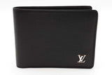 Louis Vuitton Black Taiga Leather Multiple Wallet Eb0526oxzsa