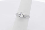 0.75ctw Diamond Solitaire Ring In Platinum 4.9 Grams Size 5 Eb0326sxzsa
