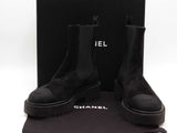 Chanel Laguna Chelsea Boot Black Size 37.5 Aa0926ozxsa