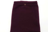 Chanel Aubergine Purple Cashmere Scarf Eb0426lrxsa