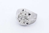 0.7cttw Diamond Ring In 10k White Gold 5.9 Grams Size 5.5 Eb0825pxzde
