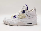 Nike Air Jordan 4 Retro "Metallic Purple" Sneakers Size 11.5 Fw0126wxzdu