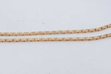 14k Yellow Gold Geometric Brick Link Chain Necklace 16.4 Grams 18 In Eb0826sxzsa