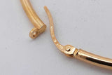 18k Yellow Gold Hoop Earrings 2.8 Grams Eb0826ocrsa