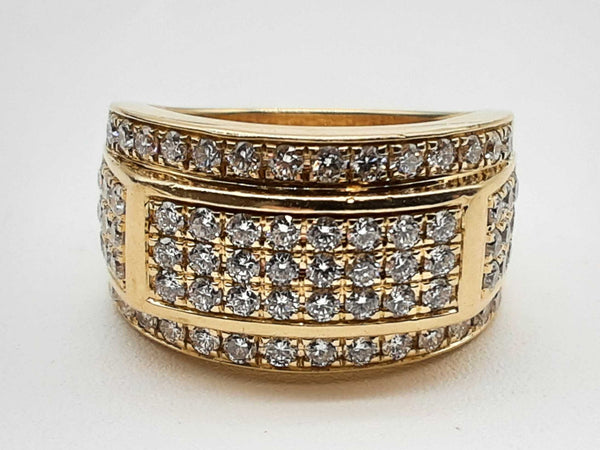 1.0 Ctw Lab Grown Diamonds 10k Yellow Gold 13.2g Ring Size 10 Do0125ixzde