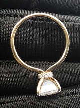 4.14 Cttw Emerald-cut Lab-created Diamond & 14k Yellow Gold Solitaire Engagement Ring & Cert 3.2 Grams Size 6.75 Fw0126lrrzdu