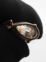 1.46 Cttw Lab Created Pear Cut Diamond & 14k Yellow Gold Station Necklace & Cert 2.1 Grams 18 Inch Fw00126irxdu