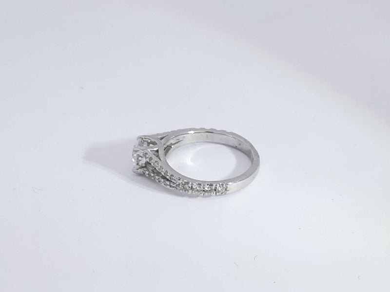 .70 Cttw Diamond 14k White Gold Ring 2.5 Grams Size 4.5 Aa1025czxsa