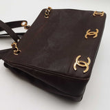Chanel Triple Coco Mark Shoulder Bag In Brown Caviar Leather Fw0426llzxdu