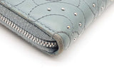 Chanel Camellia Studded Leather Zip Around Wallet Eb0926lxzde