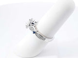 Vera Wang Love 0.88 Cttw Diamond, Sapphire, & 14k White Gold Engagement Ring 5.3 Grams Size 6.25 Fw0726erxdu