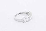 1.96cttw Lab Grown Oval Diamond Ring 14k White Gold 2.4g Size 6.75 Eb0826crxsa