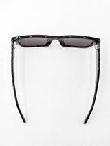 Alexander Mcqueen Graffiti Print Black Acetate Sunglasses Fw0925crdu