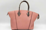 Louis Vuitton Pink Leather Python Trimmed Lockit Top Handle Bag Eb0724lerxde