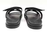 Hermes Chypre Black Sandals Size 10 Sd0926rzxde