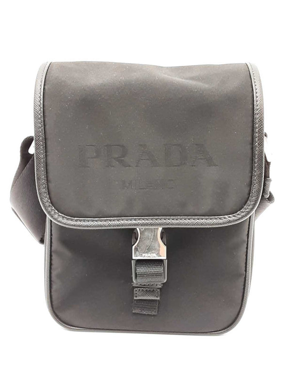 Prada Nylon Black Shoulder Bag Sd0825rzxsa
