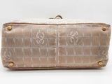 Chanel Travel Line Cc Logo Creme Beige Nylon Tote Bag Do0426lxzde