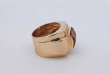 Orange Gemstone & Diamond Ring In 14k Yellow Gold 18.4 Grams Size 5 Eb0726lxorsa