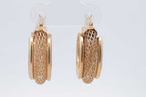 14k Yellow Gold Hoop Earrings 4.3 Grams Eb0826oxzsa