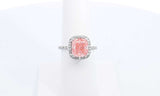 14k White Gold 3.06ctw Lab Grown Pink Diamond Ring Size 7 Ebpoxzdu 144010026769