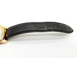 Tiffany & Co. 32 Mark Coupe 18k Yg Black Crocodile Leather Watch Do0725iwxzde