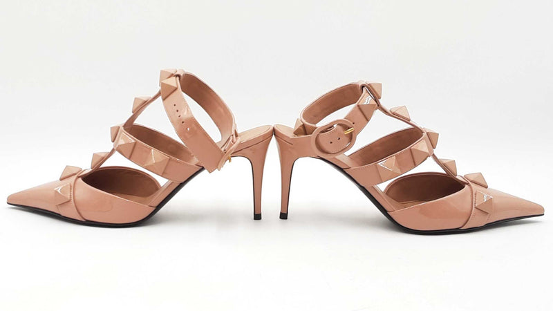Valentino Garavani Patent Leather Rockstud Pumps Size 38 Sd0825rzdu